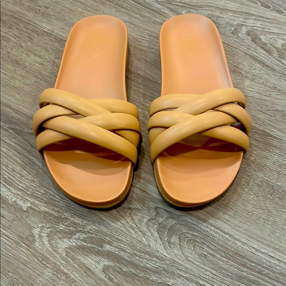 J. Crew Tan Leather Sandals